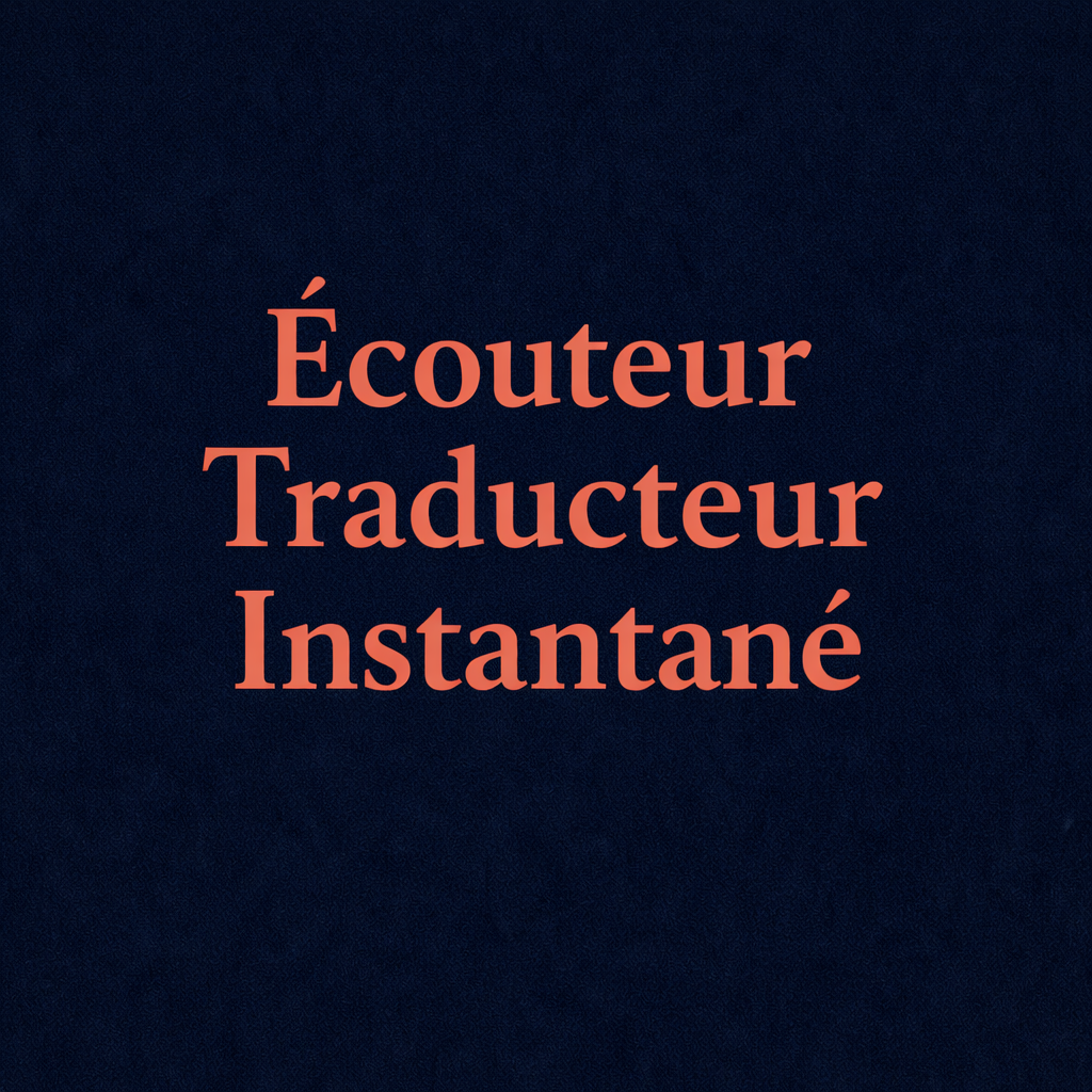 Écouteur Traducteur Instantané