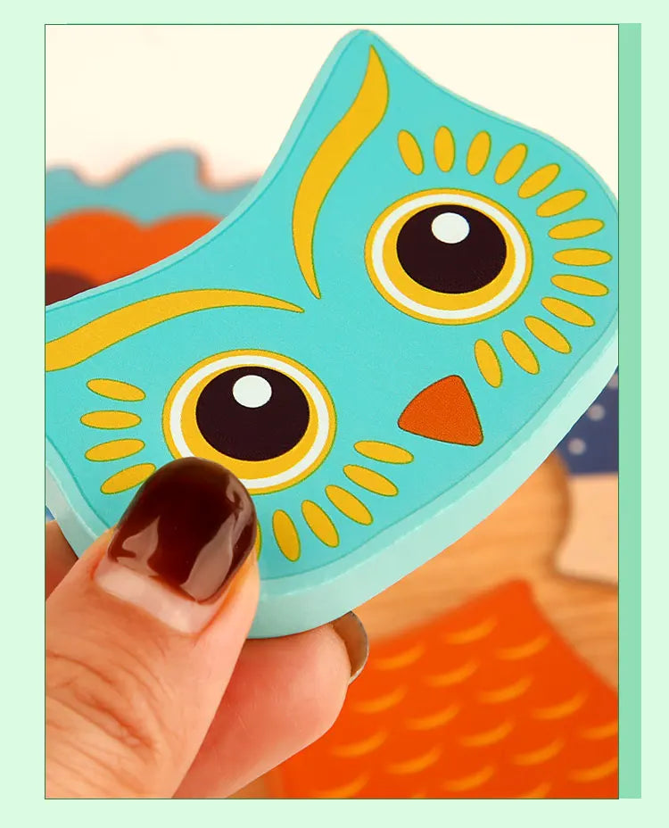 Puzzle 3D en Bois – Animaux • Apprentissage Précoce Montessori