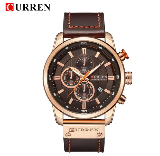 Montre Homme CURREN – Chronographe Sport & Bracelet Cuir