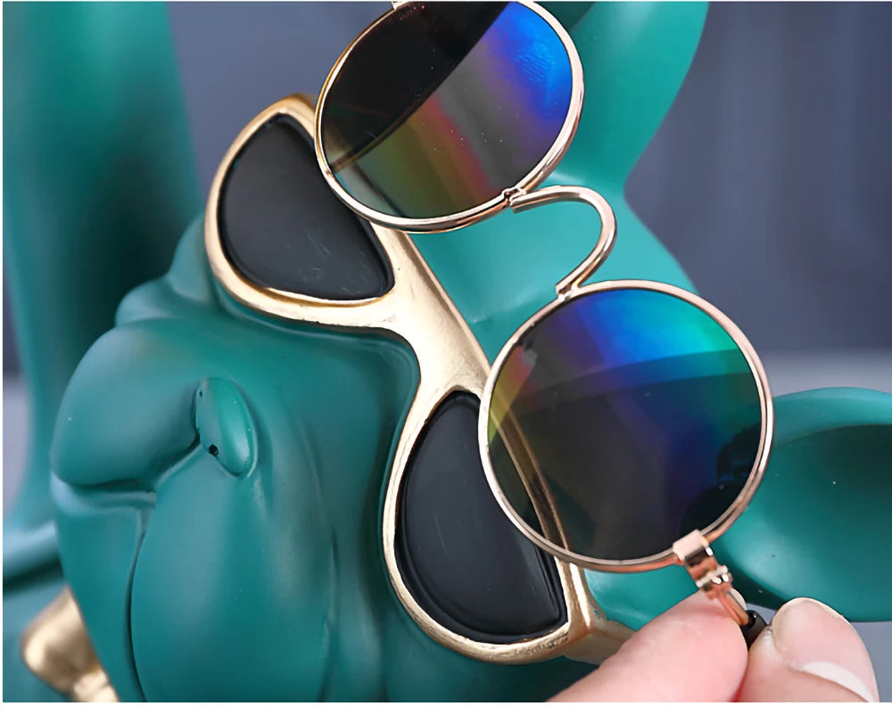 Figurine Bouledogue Design – Sculpture Décorative en Résine Moderne