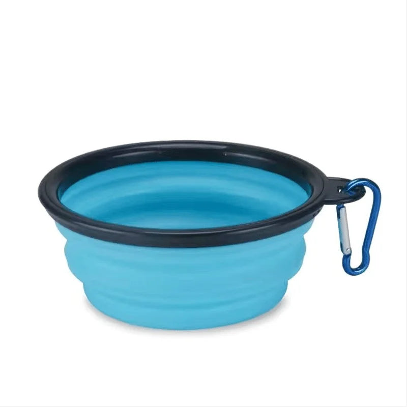 Gamelle pliable de voyage pour chien et chat — silicone