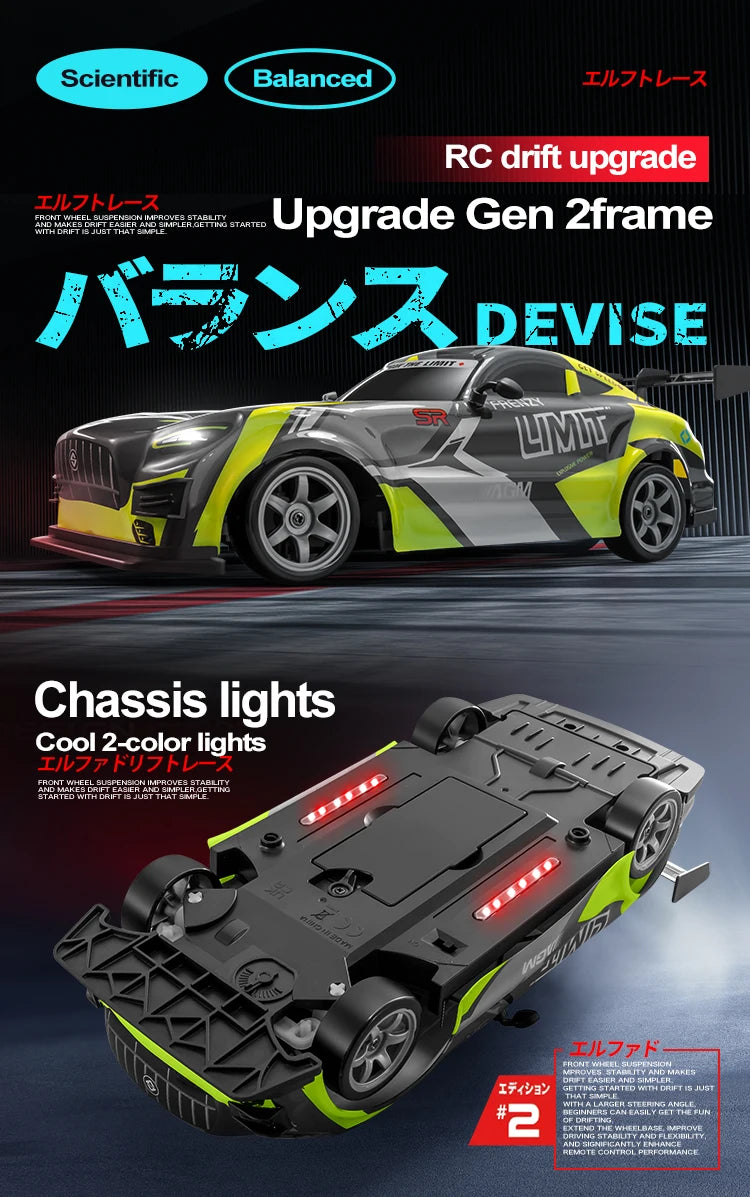 Voiture de Course RC Haute Vitesse – Tout-Terrain & Rechargeable