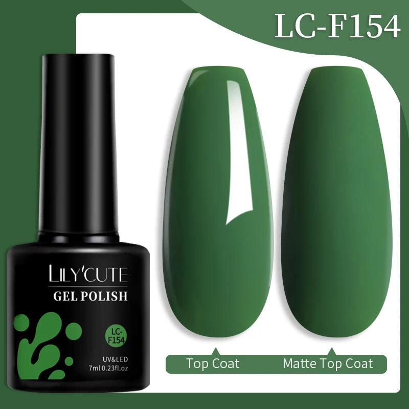 Vernis Gel LILYCUTE 7ml – Brun Foncé Collection Automne/Hiver – Brillance & Élégance Longue Tenue