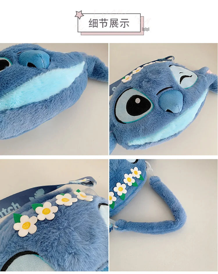 Sac à Dos en Peluche Stitch – Ultra Mignon (26 × 19 × 5 cm)