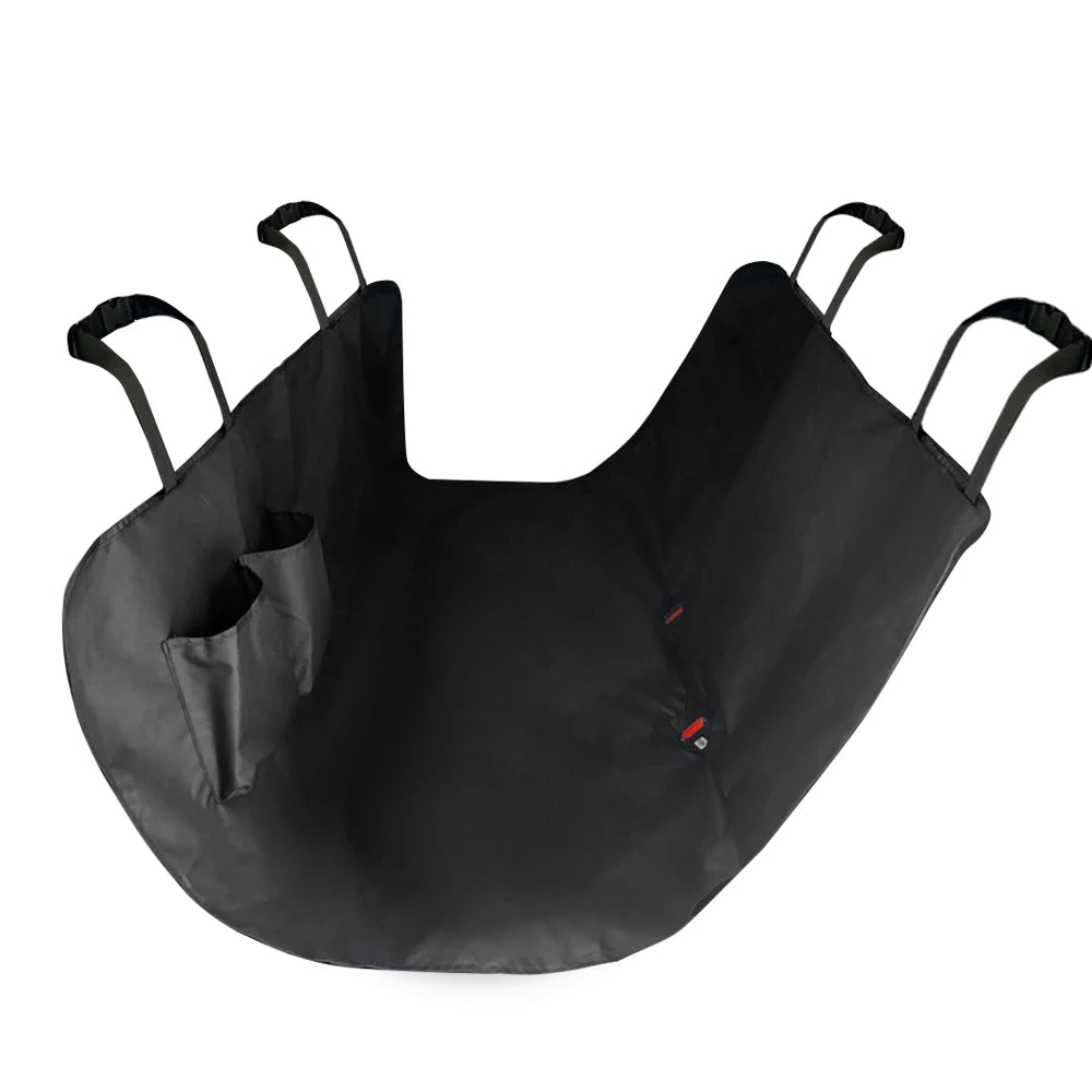 Housse de siège voiture type hamac pour chien — imperméable avec poche