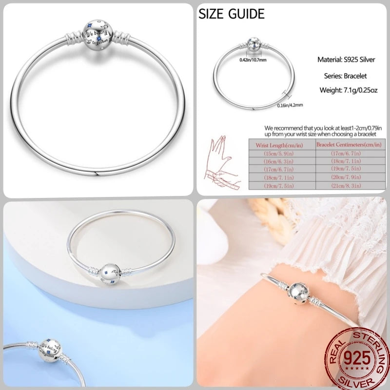 Bracelet en Argent 925 – Cœur Pavé Zircone & Infinity – 17 à 20 cm