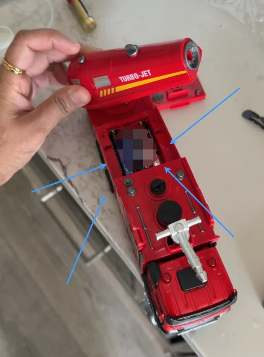 Camion de Pompier Jouet – Effets Lumière & Musique, Fonction Arrosage