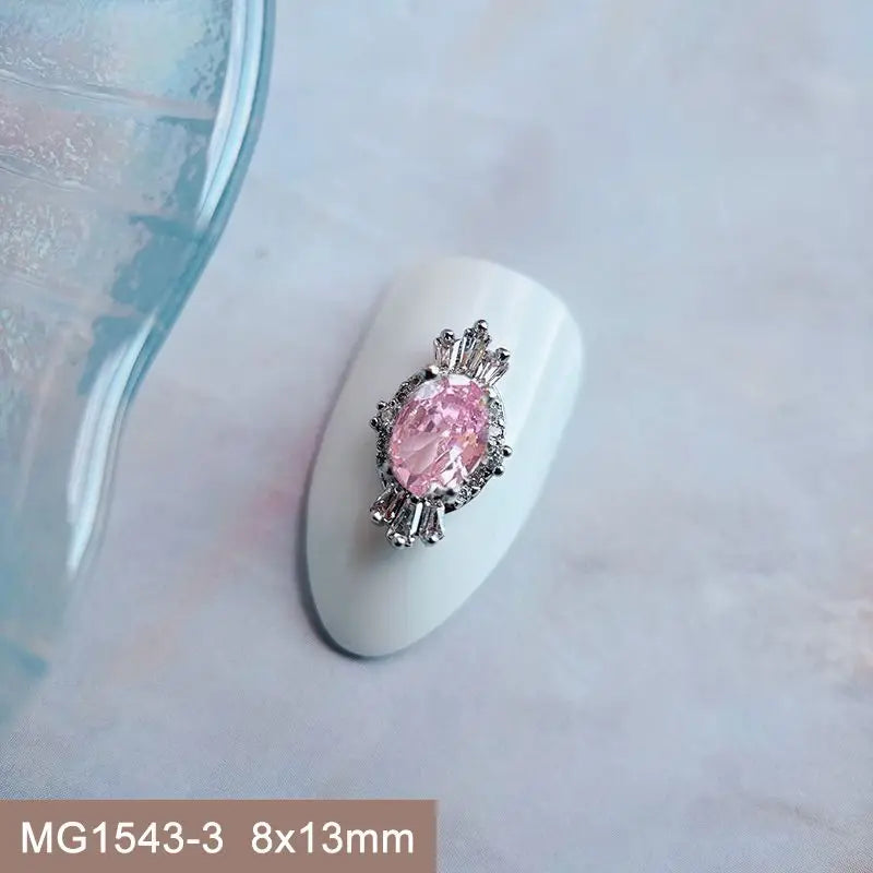 Décorations d’Ongles Noël Zircon ✨ (Lot de 10 pièces)