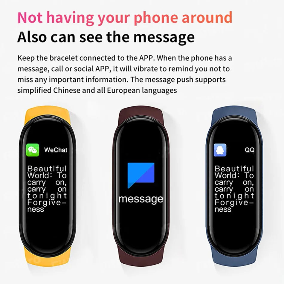 Montre Connectée M6 – Suivi Santé & Activité Quotidienne