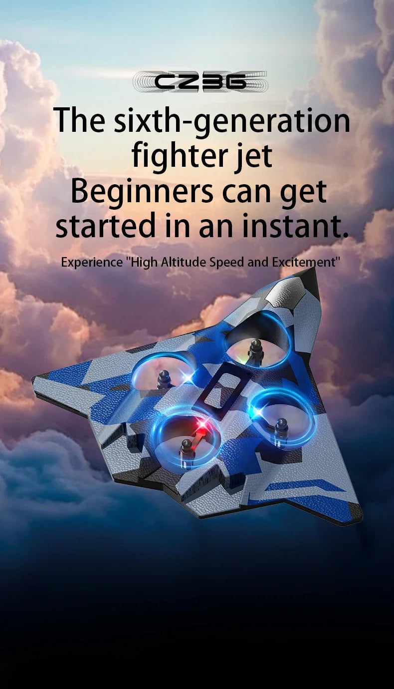 Avion RC en Mousse EPP – Planeur Cascade Électrique, Résistant aux Chocs (CZ01 / CZ36 / K500 Max)