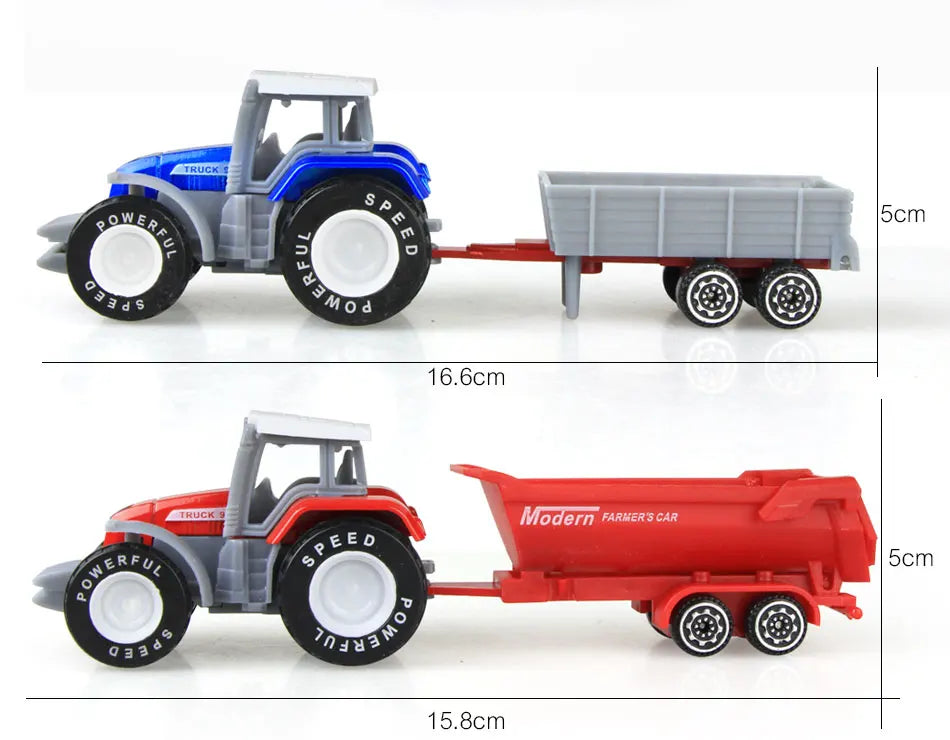 Mini Tracteur Agricole en Alliage – Modèle 1:64 pour Enfants