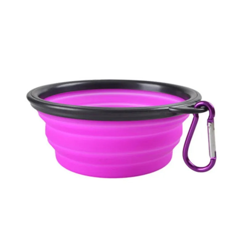 Gamelle pliable de voyage pour chien et chat — silicone