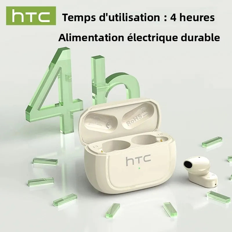 HTC NE51 – Écouteurs Bluetooth TWS Traducteur AI Ultra-Légers