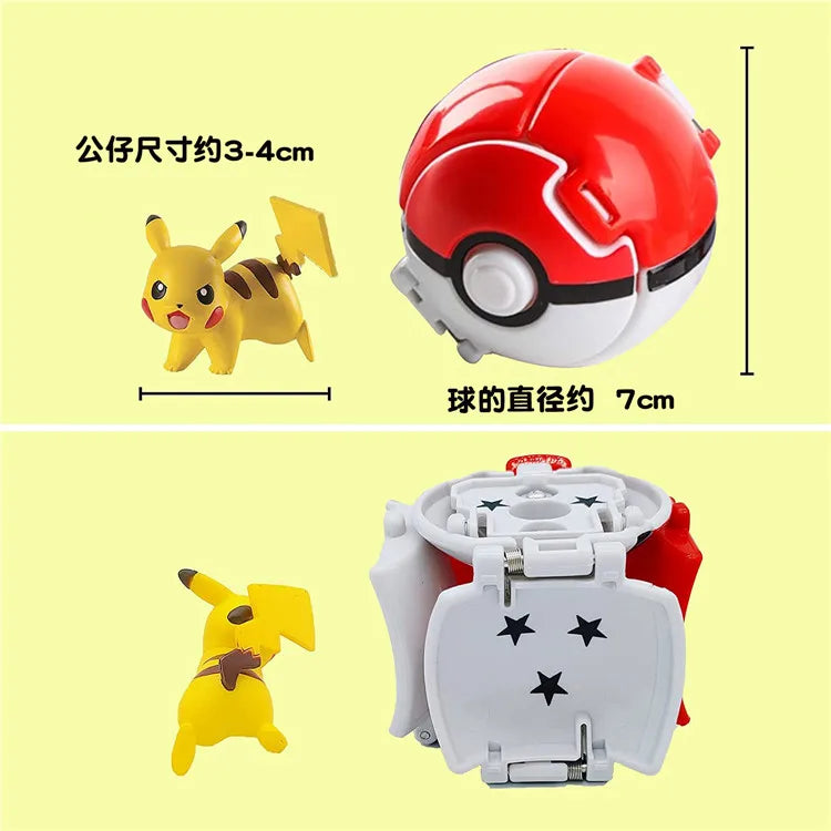 Figurines Pokéball Pokémon – Pikachu, Dracaufeu, Gengar, Tortank, etc. (Plusieurs modèles)