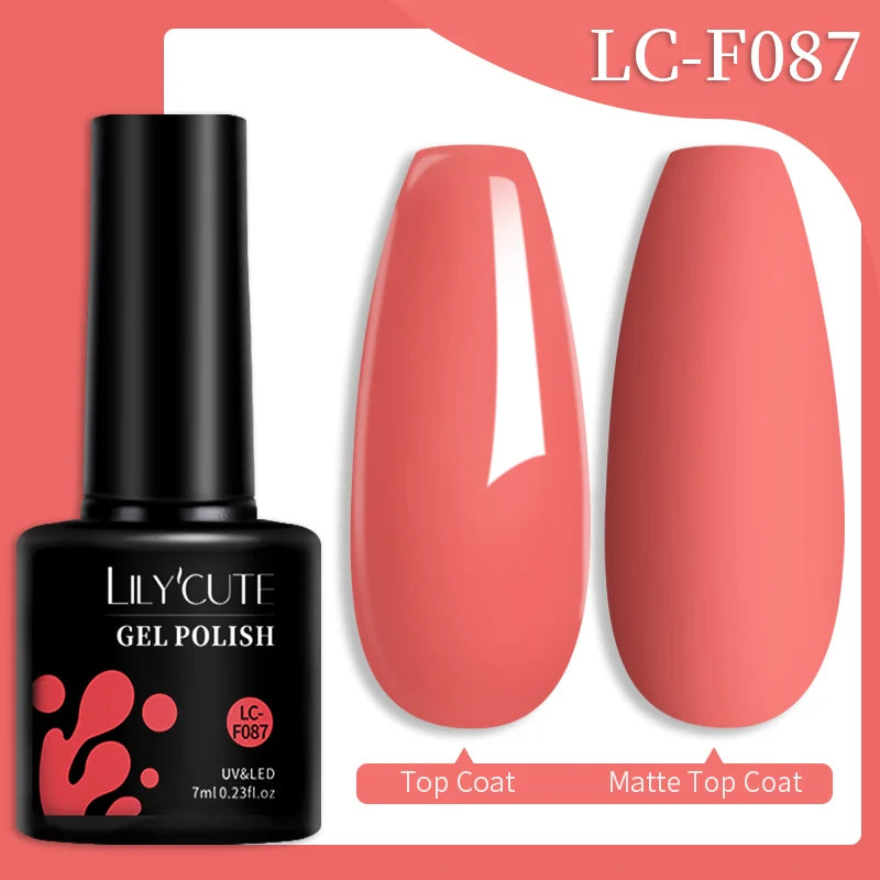 Vernis Gel LILYCUTE 7ml – Brun Foncé Collection Automne/Hiver – Brillance & Élégance Longue Tenue
