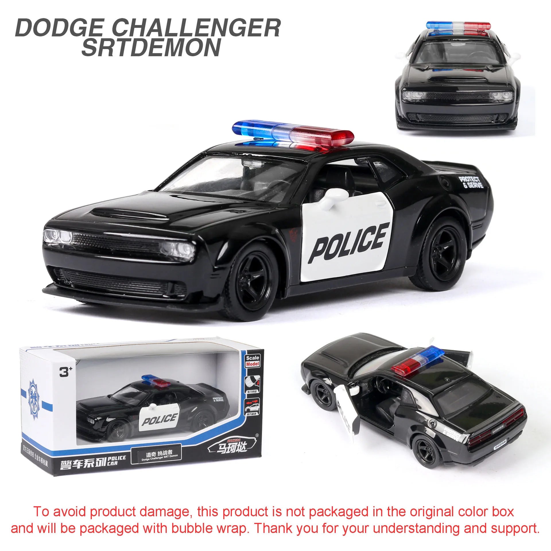 Modèle de Voiture 1:36 en Alliage – Portes Ouvrantes & Fonction Traction