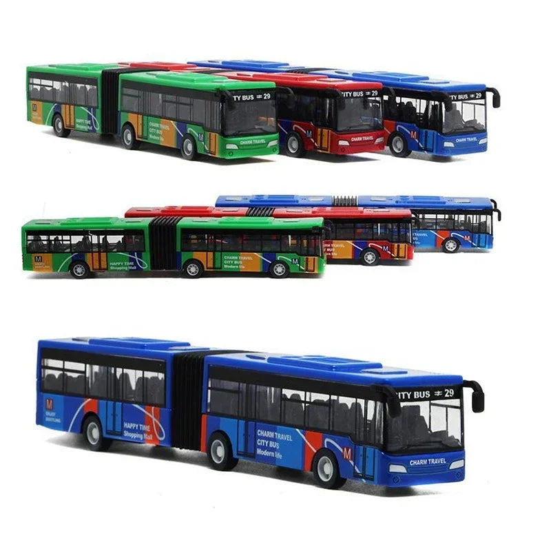 Bus de Ville 1:64 en Alliage – Modèle Express Urbain Rétractable