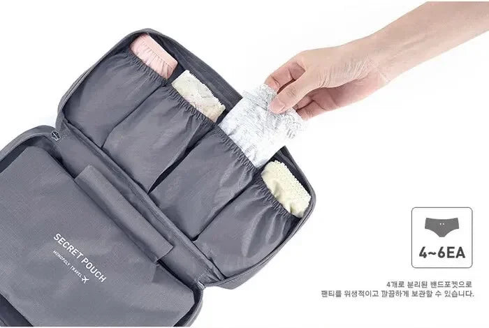 Sac de Rangement de Voyage Multifonction – Sous-vêtements, Cosmétiques & Accessoires