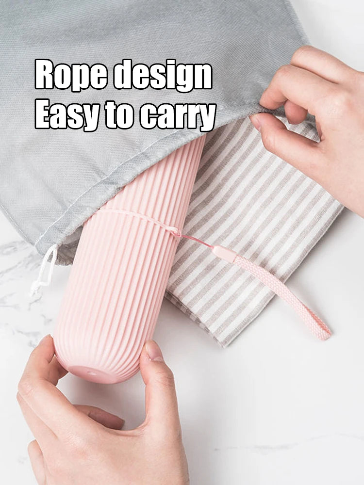 Boîte de Brosse à Dents de Voyage – Gobelet Portatif & Organisateur à Dentifrice