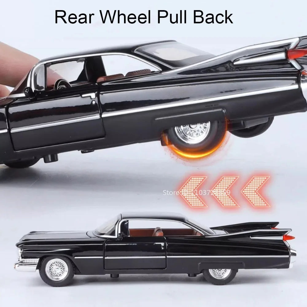 Eldorado Biarritz & Charger 1970 – Voitures Miniatures 1:32 en Alliage | Son & Lumière | Portes Ouvrantes