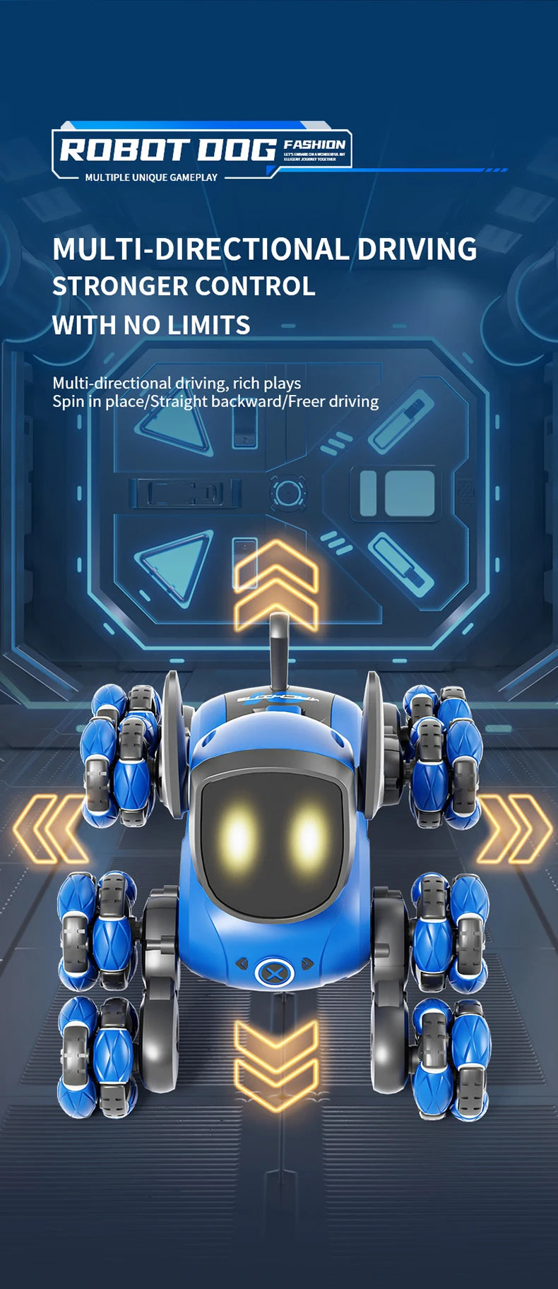 JJRC Q200 – Voiture RC Acrobatique 8 Roues à Détection Gestuelle & Commande Vocale