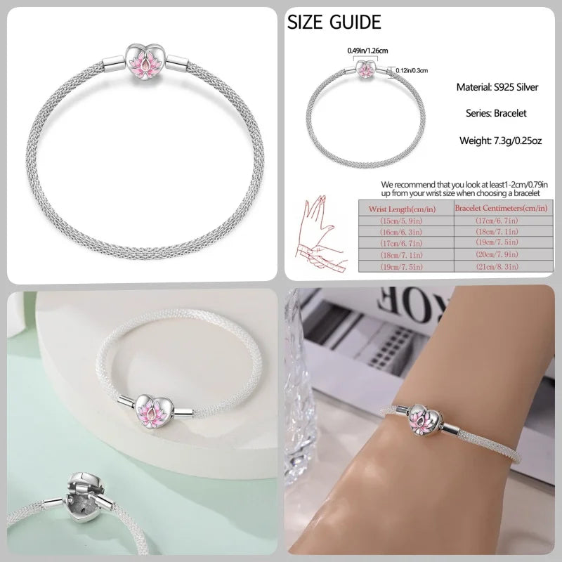 Bracelet en Argent 925 – Cœur Pavé Zircone & Infinity – 17 à 20 cm