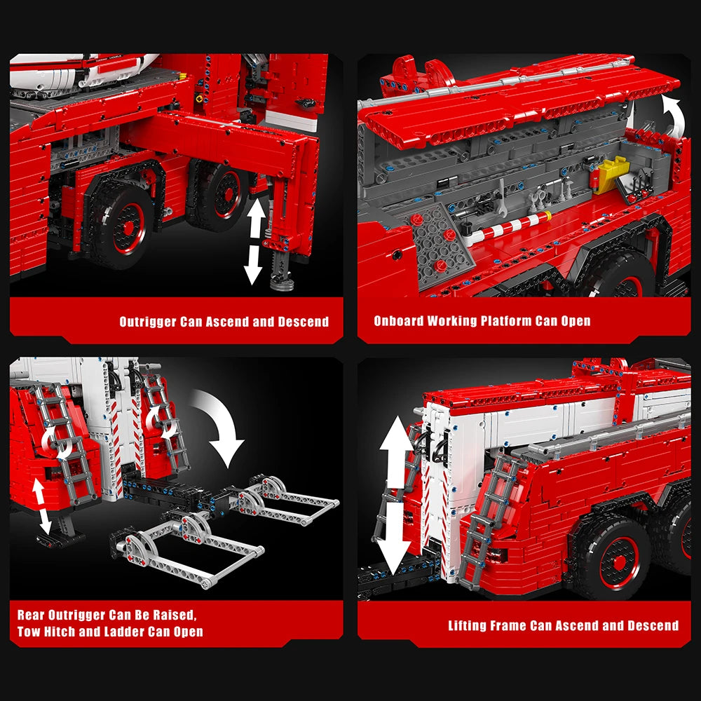 Mould King 19008 – Camion de Remorquage Télécommandé (Bloc Technique Compatible LEGO)