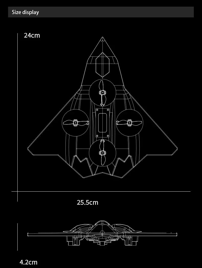 Avion RC en Mousse EPP – Planeur Cascade Électrique, Résistant aux Chocs (CZ01 / CZ36 / K500 Max)