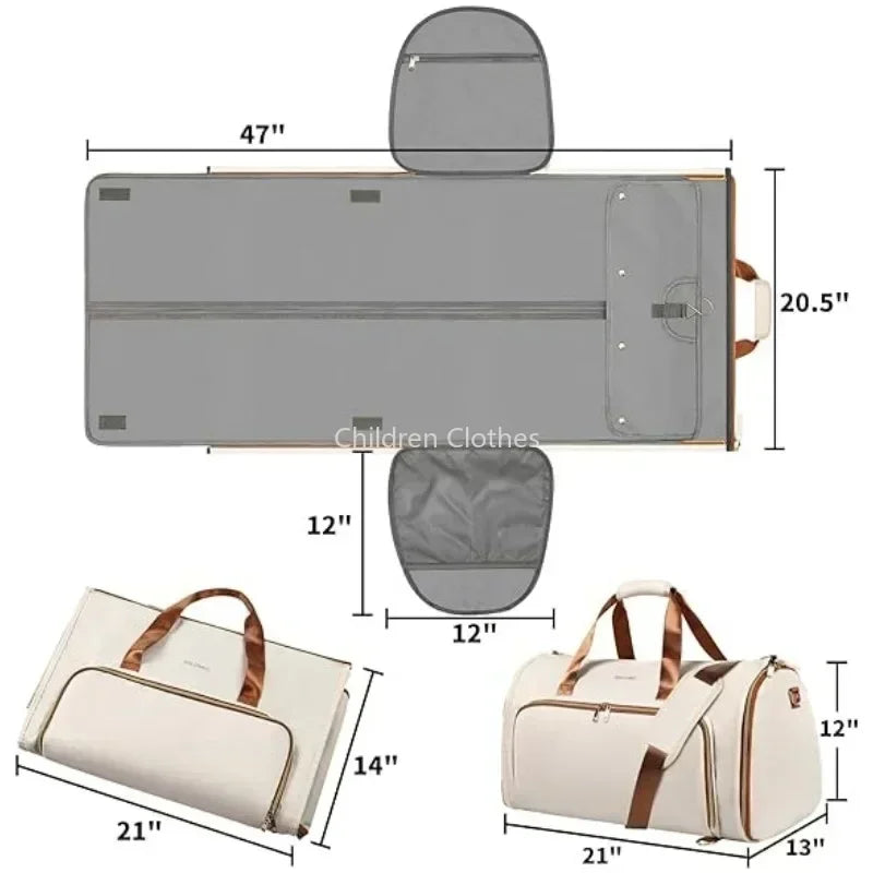 Sac de Voyage Convertible Costume 53L – Pliable, Résistant & Élégant (Nouvelle Mode 2025)