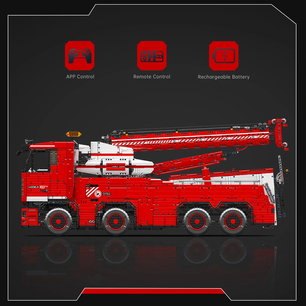 Mould King 19008 – Camion de Remorquage Télécommandé (Bloc Technique Compatible LEGO)