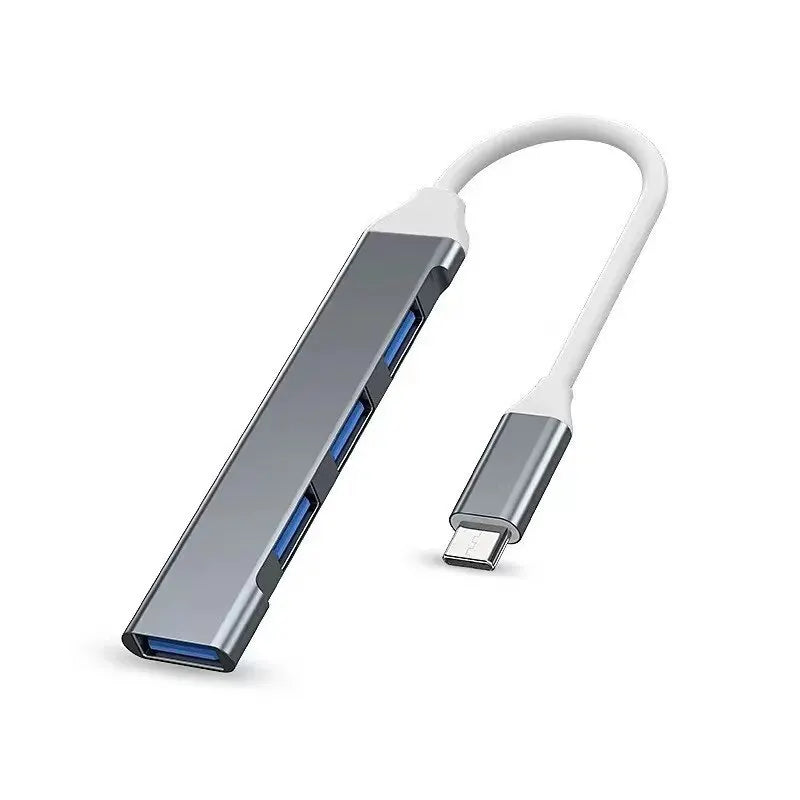 Adaptateur USB-C Hub 4 Ports OTG – Multi-Splitter pour MacBook, PC & Smartphones