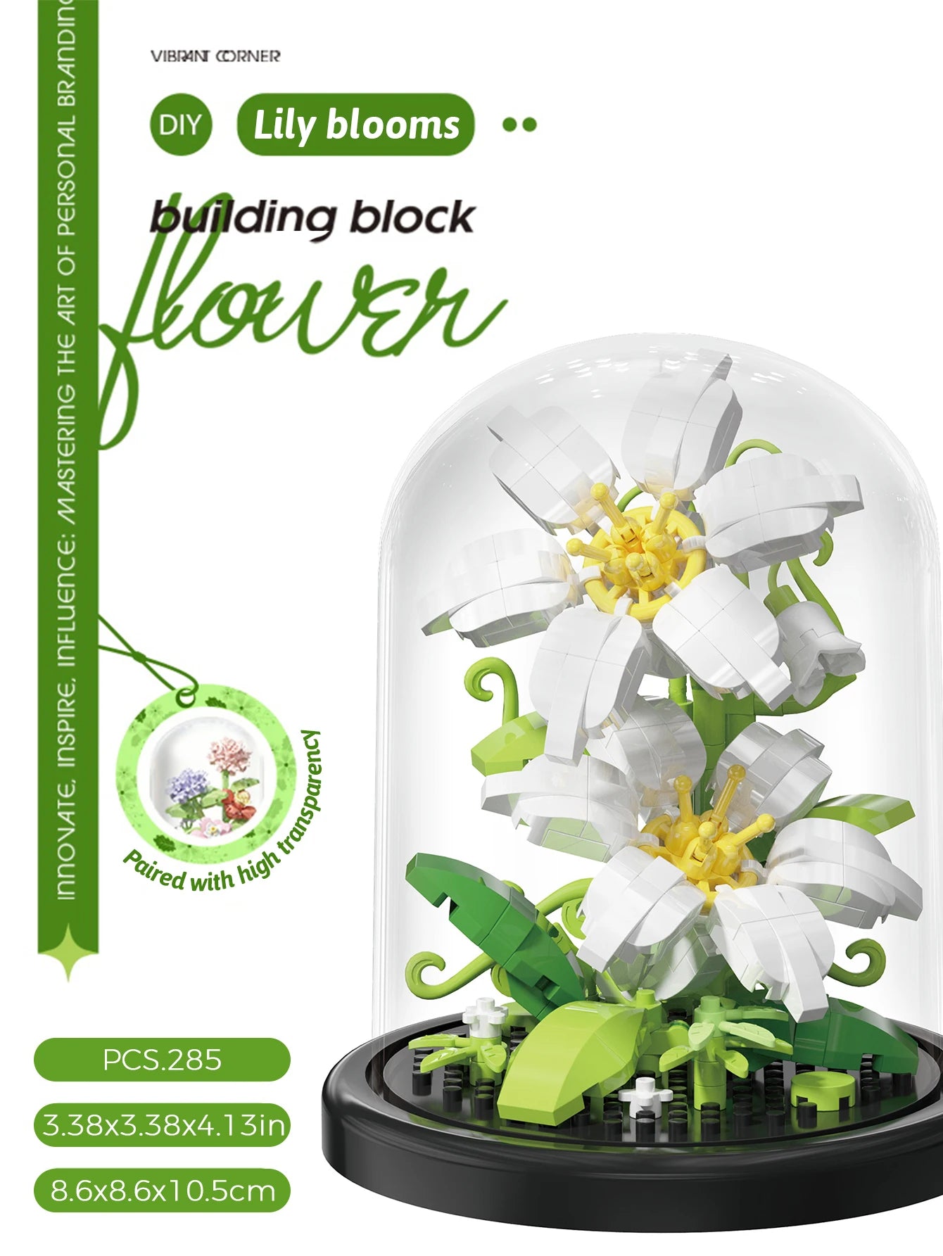 Bouquet de Fleurs en Blocs de Construction – Jouet DIY Créatif & Décoratif