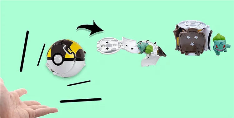 Figurines Pokéball Pokémon – Pikachu, Dracaufeu, Gengar, Tortank, etc. (Plusieurs modèles)