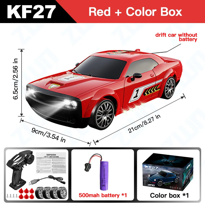 KF27 – Voiture RC Drift 4x4 1:20 avec LED Haute Vitesse