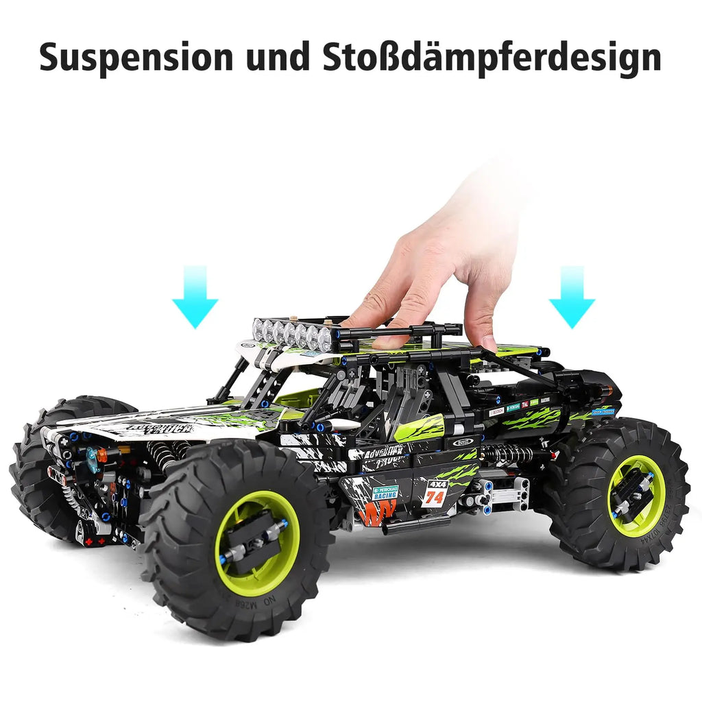 MK18002 – Voiture RC Tout-Terrain à Chenilles | 1890 Pièces & 5 Moteurs | STEM