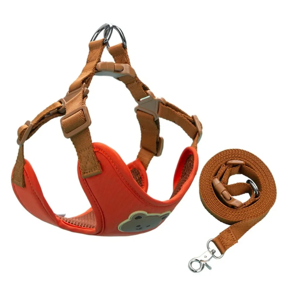 Ensemble harnais et laisse anti-traction pour chat et petit chien