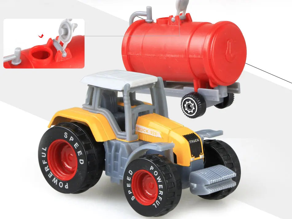Mini Tracteur Agricole en Alliage – Modèle 1:64 pour Enfants