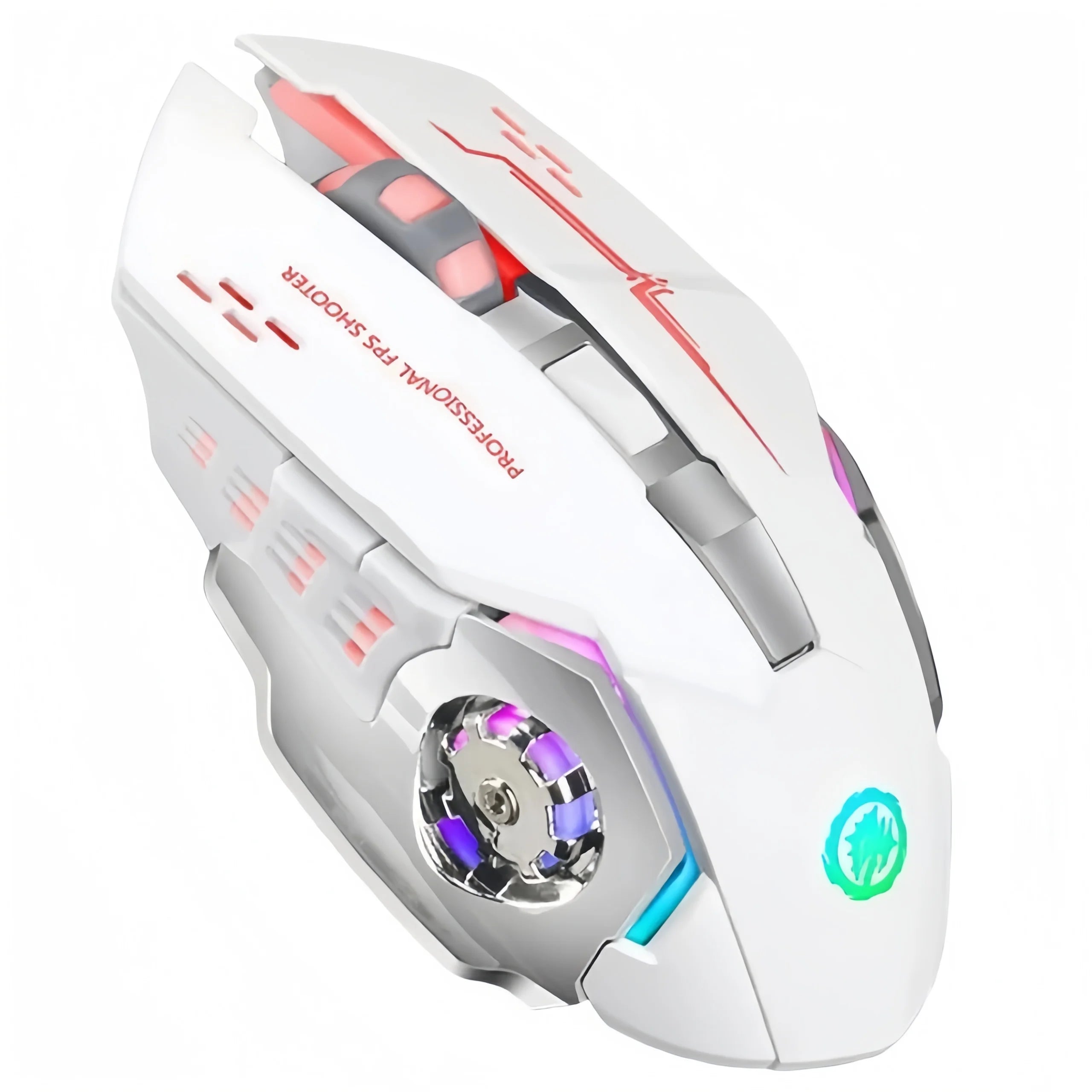 Souris Gaming Sans Fil RGB – Bluetooth 5.2 & 2.4G, Silencieuse, 3600 DPI