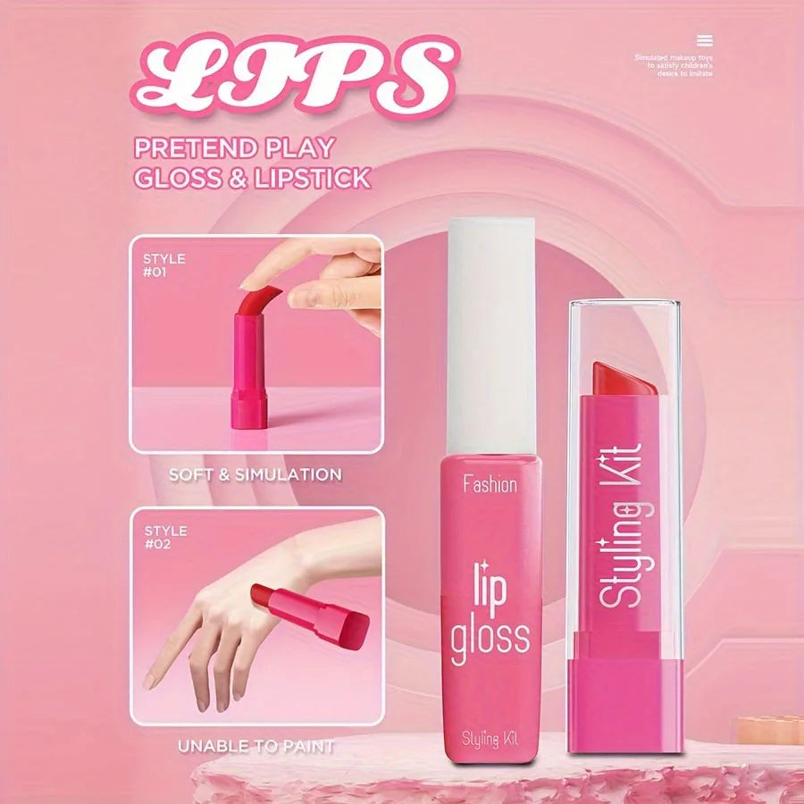 Kit Maquillage Enfant – Set Beauté 10 Pièces • Sans Liquide & 100% Sans Risque