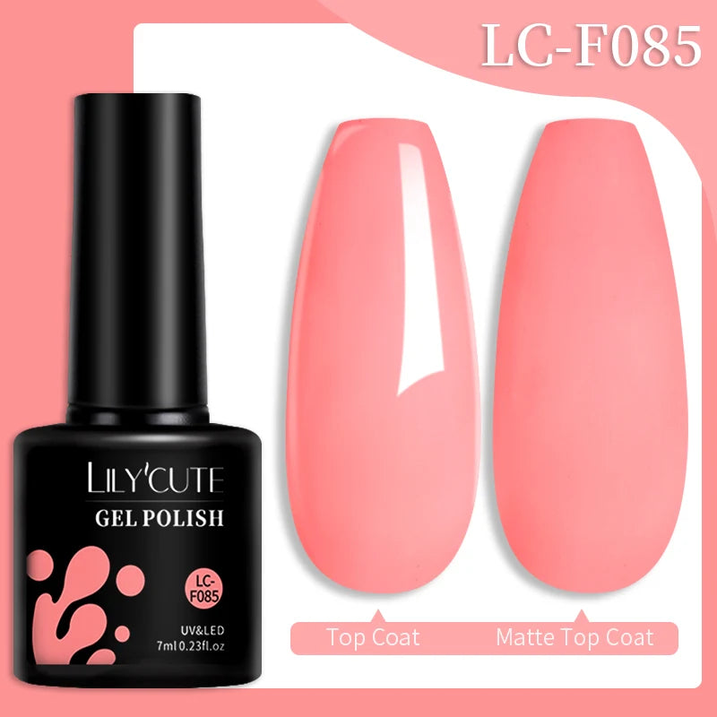 Vernis Gel LILYCUTE 7ml – Brun Foncé Collection Automne/Hiver – Brillance & Élégance Longue Tenue