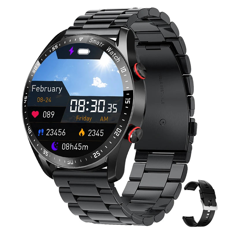 Montre Connectée Bluetooth ChiBear – Écran Rond HD 1.28’’ (IP67)