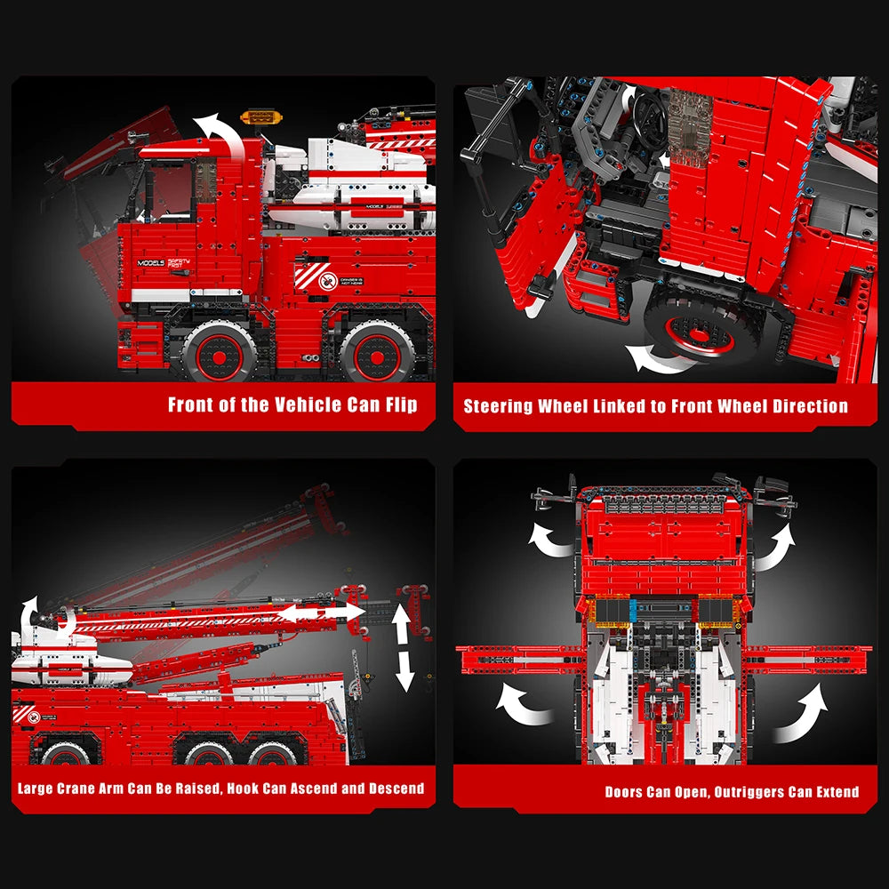 Mould King 19008 – Camion de Remorquage Télécommandé (Bloc Technique Compatible LEGO)