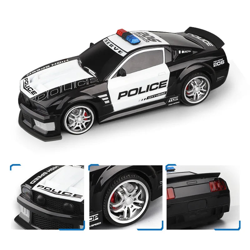 Voiture de Police RC 1:12 – Super Rapide 2.4GHz avec Lumières