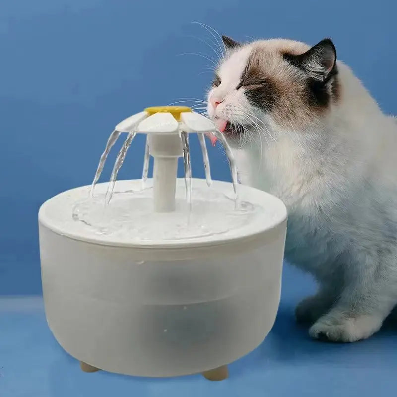Fontaine à eau automatique 1,2 L pour chat et chien — filtrante et silencieuse