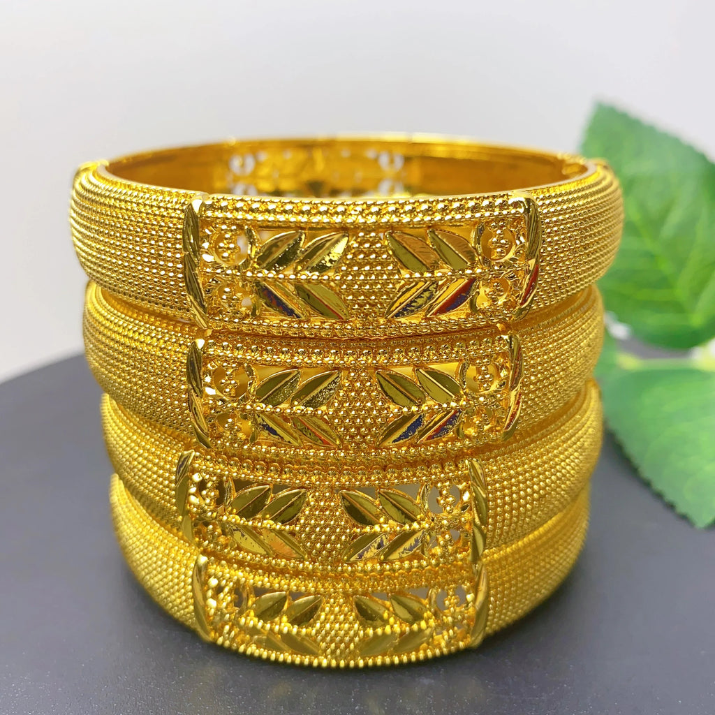 Bracelets Luxe Plaqué Or 24K – Style Dubaï, Indien & Africain