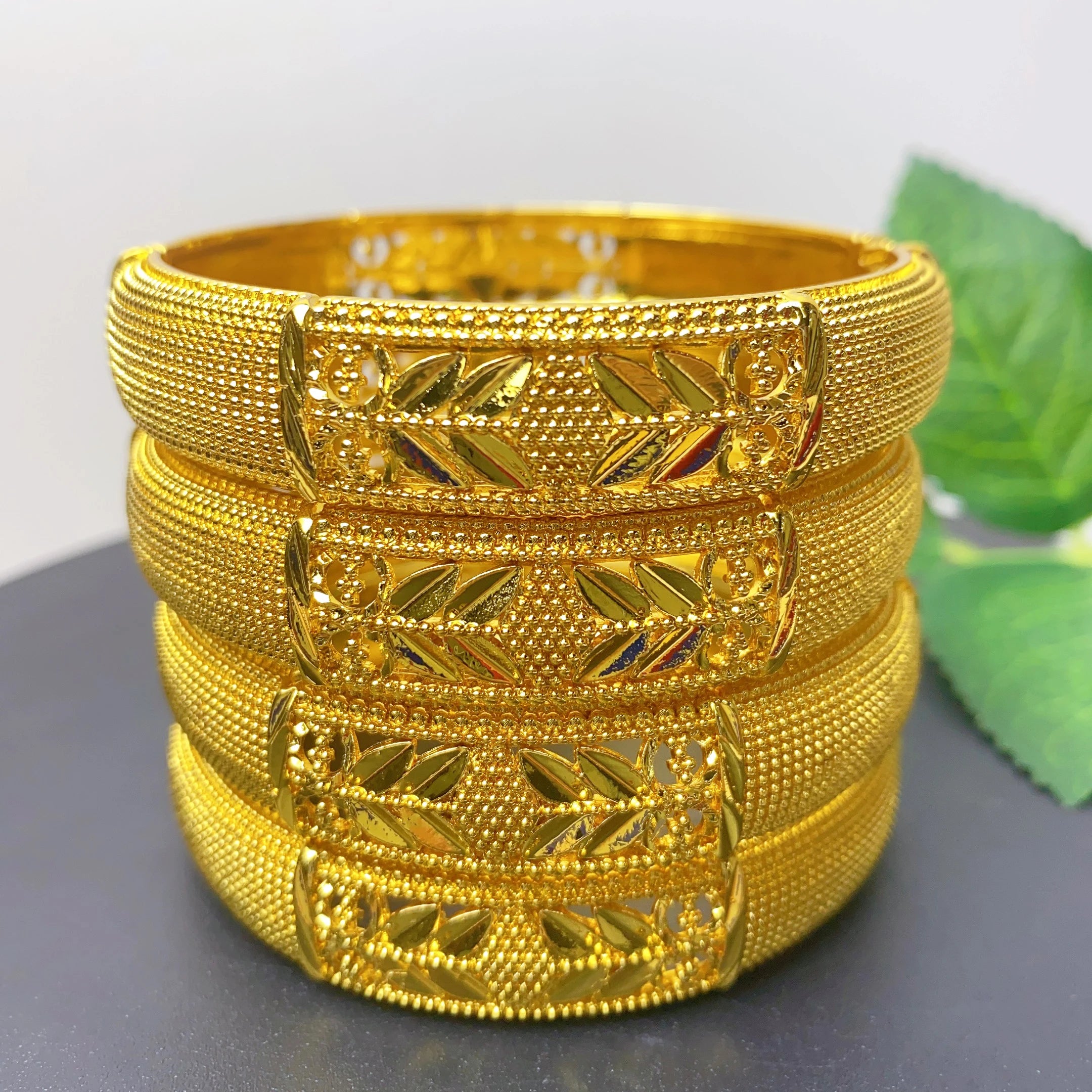 Bracelets Luxe Plaqué Or 24K – Style Dubaï, Indien & Africain