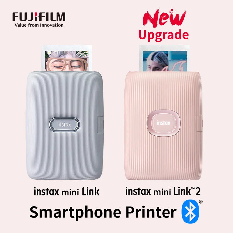 Fujifilm Instax Mini Link 2 – Imprimante Photo Instantanée + Packs Film (Plusieurs Bundles)