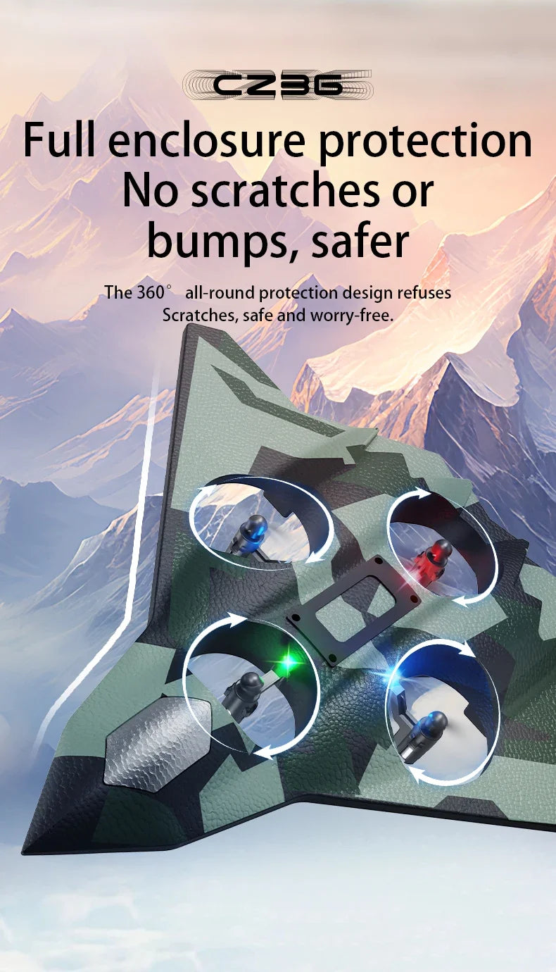 Avion RC en Mousse EPP – Planeur Cascade Électrique, Résistant aux Chocs (CZ01 / CZ36 / K500 Max)