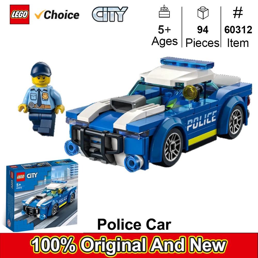 LEGO 60312 – Voiture de Police City | Avec Figurine d’Officier | Jouet Construction 5+