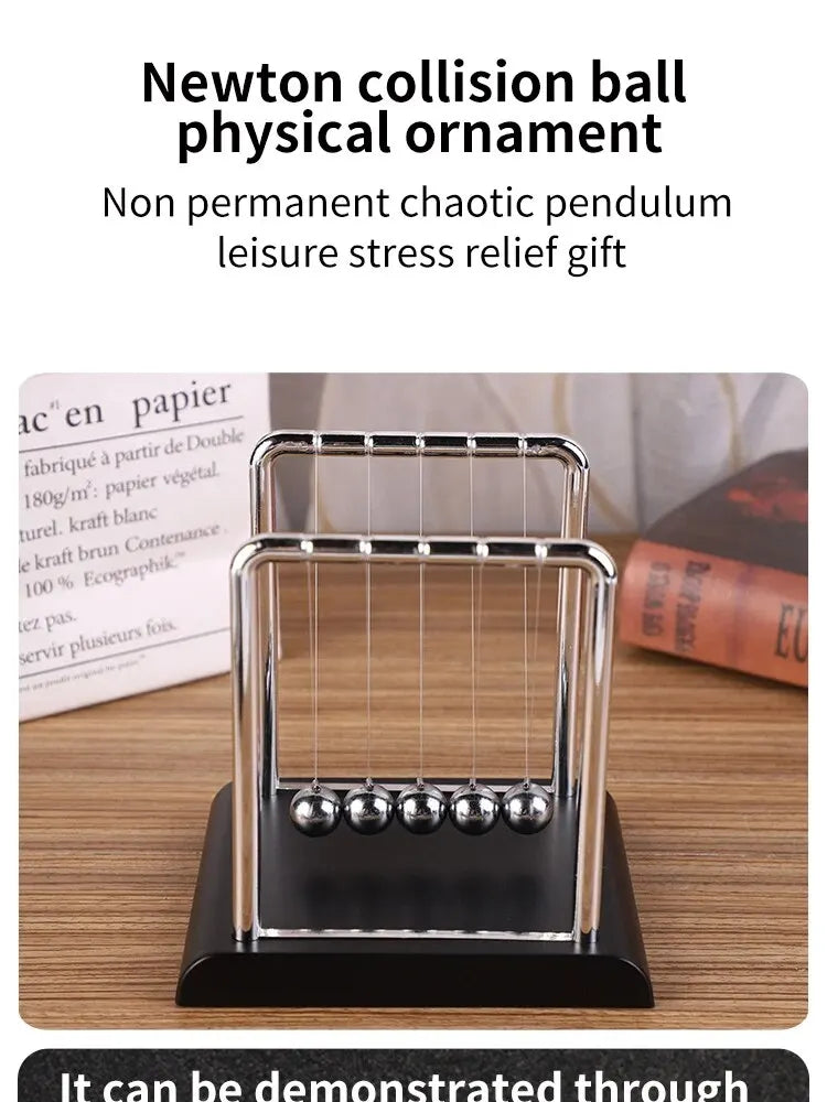 Pendule de Newton – Balance à Boules d’Acier Design & Relaxation